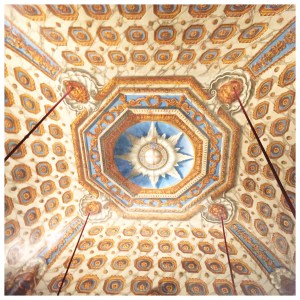 Ceiling art work at the palace